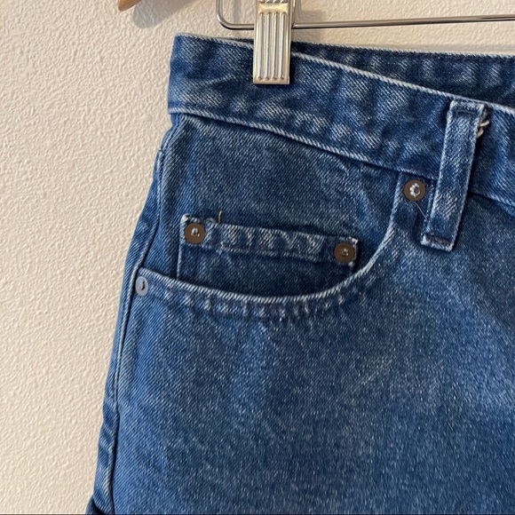 Urban Outfitters BDG Checky Super High Rise Medium Wash Cutoff Short Frayed-30 - Picture 4 of 9